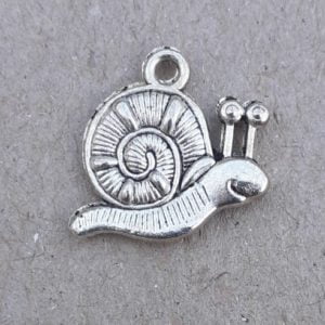 Snail Charm - Metal - 20 pieces