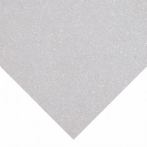 Glitter Felt Sheet - White 23cm x 30cm