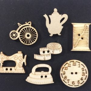 Wooden shapes - Haberdashery