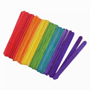 Lollipop Sticks - Multicoloured - 50 pieces