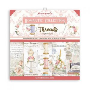 Stamperia Romantic Thread 12 x 12 Paper Pack