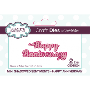Anniversary Shadow Die Sue Wilson - Riverside Crafts