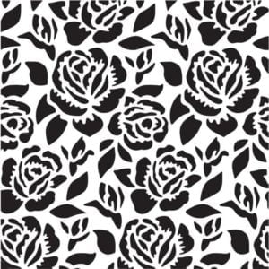 Roses In Tea Garden Stencil
