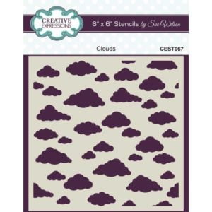 Creative Expressions Clouds Stencil - Riverside Crafts