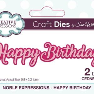 Noble Happy Birthday Craft Die - Riverside Crafts