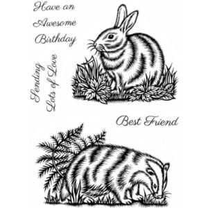 Rabbit and Badger Stamp Set