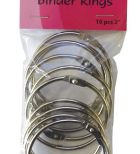 Metal Book rings - 2 inches