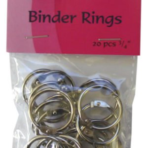 Metal Book Rings - 3/4inch