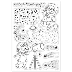 Space & Stars Stamp Set Riverside Crafts