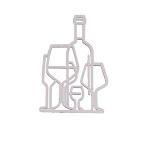 Wine & Glasses Craft Die - Riverside Beads